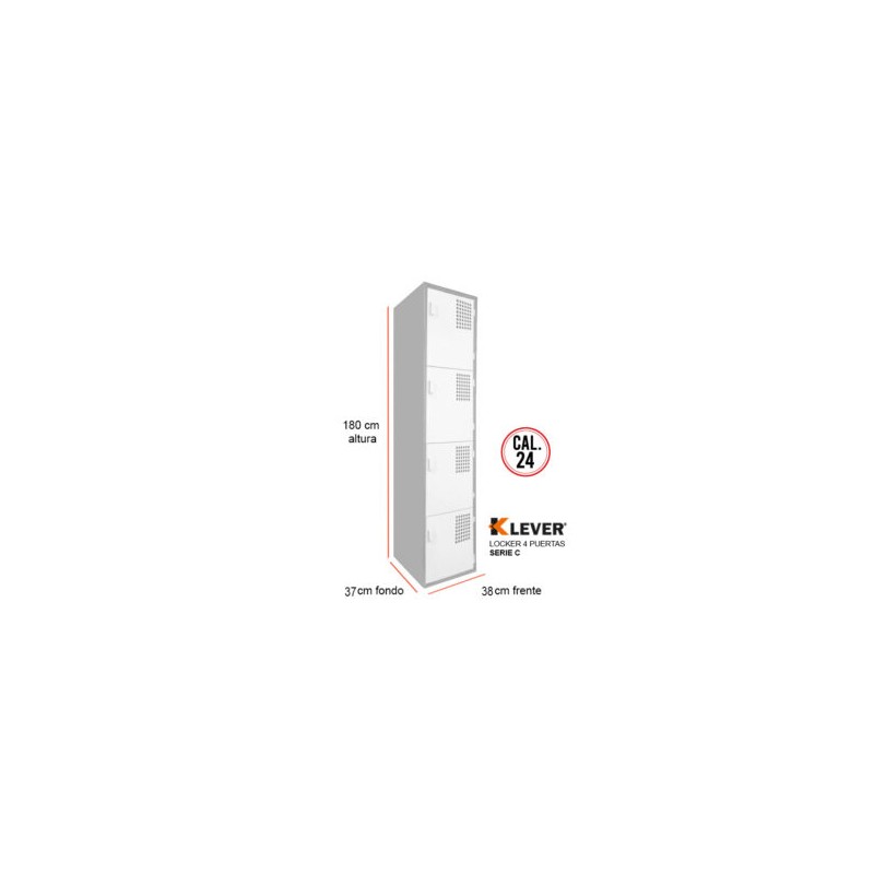 Locker 4 Puertas Serie C