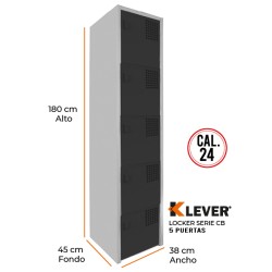Locker 5 Puertas Serie CB