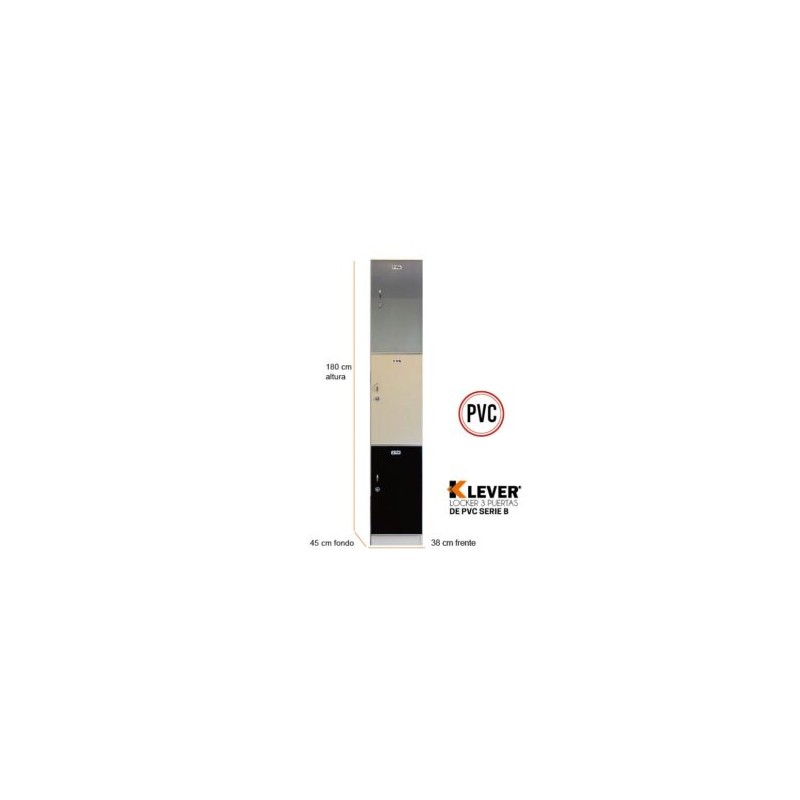 LOCKER PVC 3 PUERTAS SERIE B
